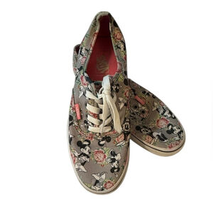 🌸 Vans x Disney Minnie Mouse Floral Sneakers – Women’s Size 7.5